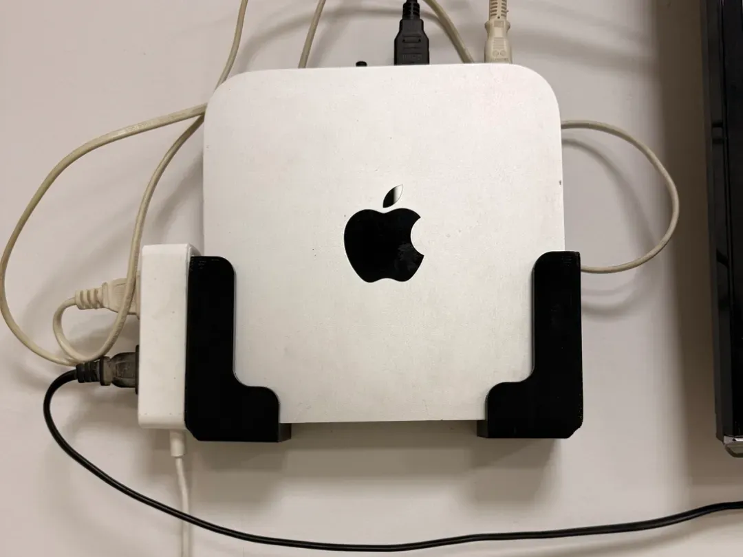 老款Mac mini上墙支架 小电脑上墙挂架 可适用于厚度4CM内的各种物品 壁挂支架