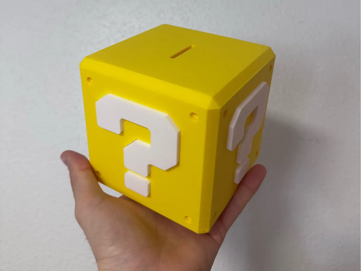 Question Mark Mystery Prize Block Money Box