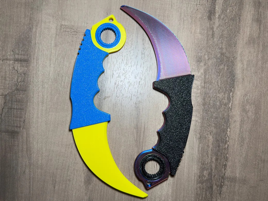 Keyrambit, Karambit Keychain with Bearing spinner
