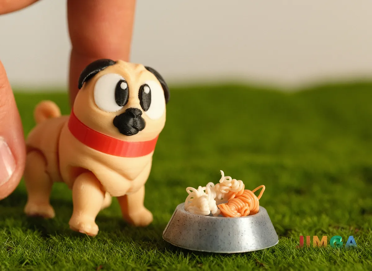 My Mini Pug Buddy, Articulated, photo 3 of 3 - My Mini Pug Buddy, Articulated Fidget & Sensory Toys