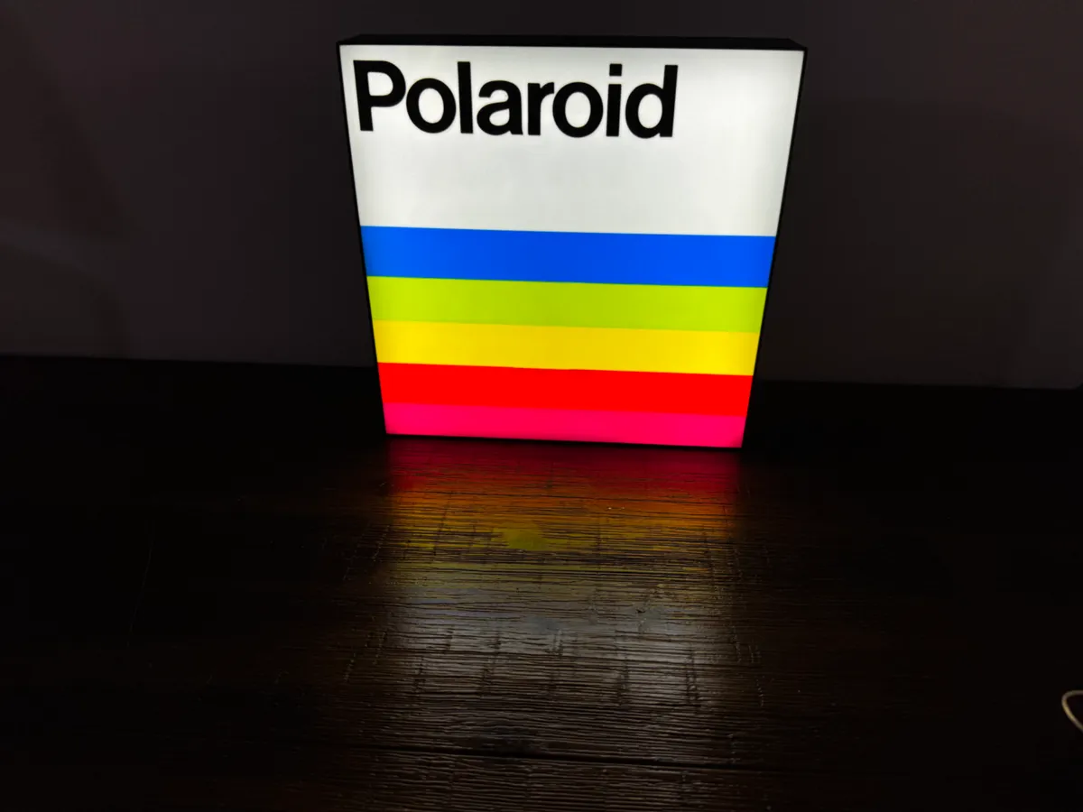 Vintage Polaroid Logo - Light up Sign