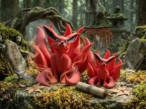 Baby Kurama (Kyuubi) Nine-Tails from Naruto