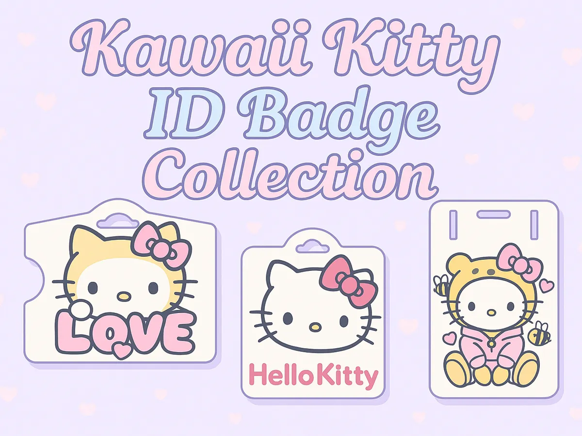 KAWAII KITTY ID BADGE