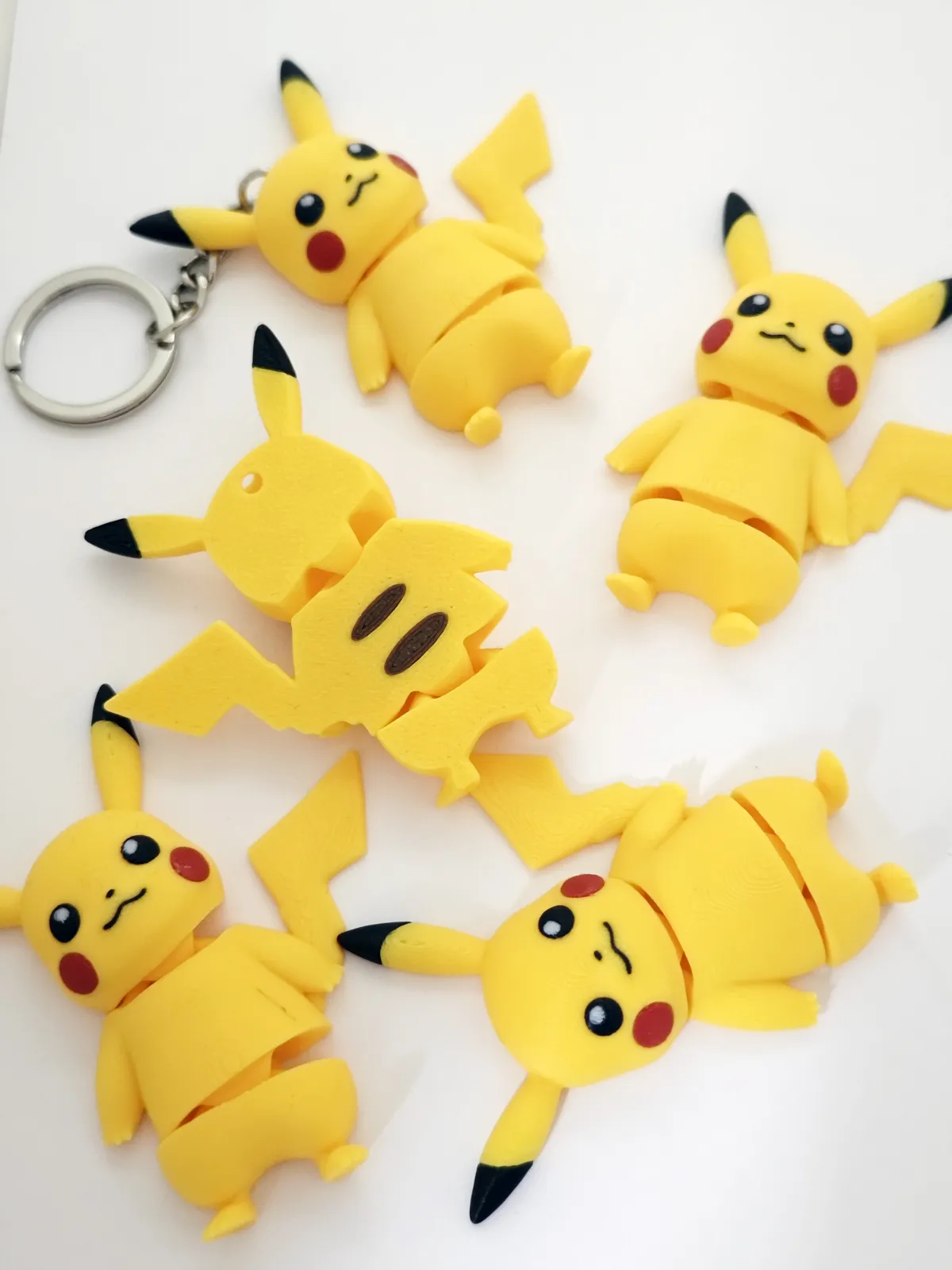 Pikachu Mini Flexi, Articulated Keychain Figure, photo 4 of 4 - Pikachu Mini Flexi, Articulated Keychain Figure Keychains