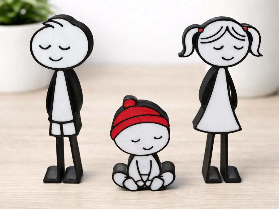 Children Figurines, Family Expansion Set