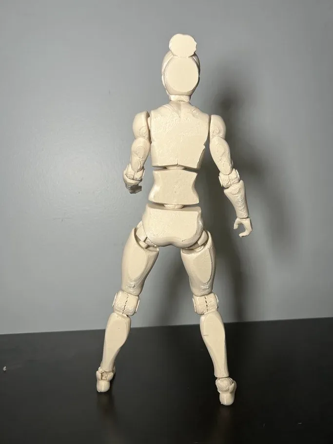 PETG Power-Link: Ultra-Durable Poseable Heroine, photo 4 of 4 - PETG Power-Link: Ultra-Durable Poseable Heroine Home Decor Items