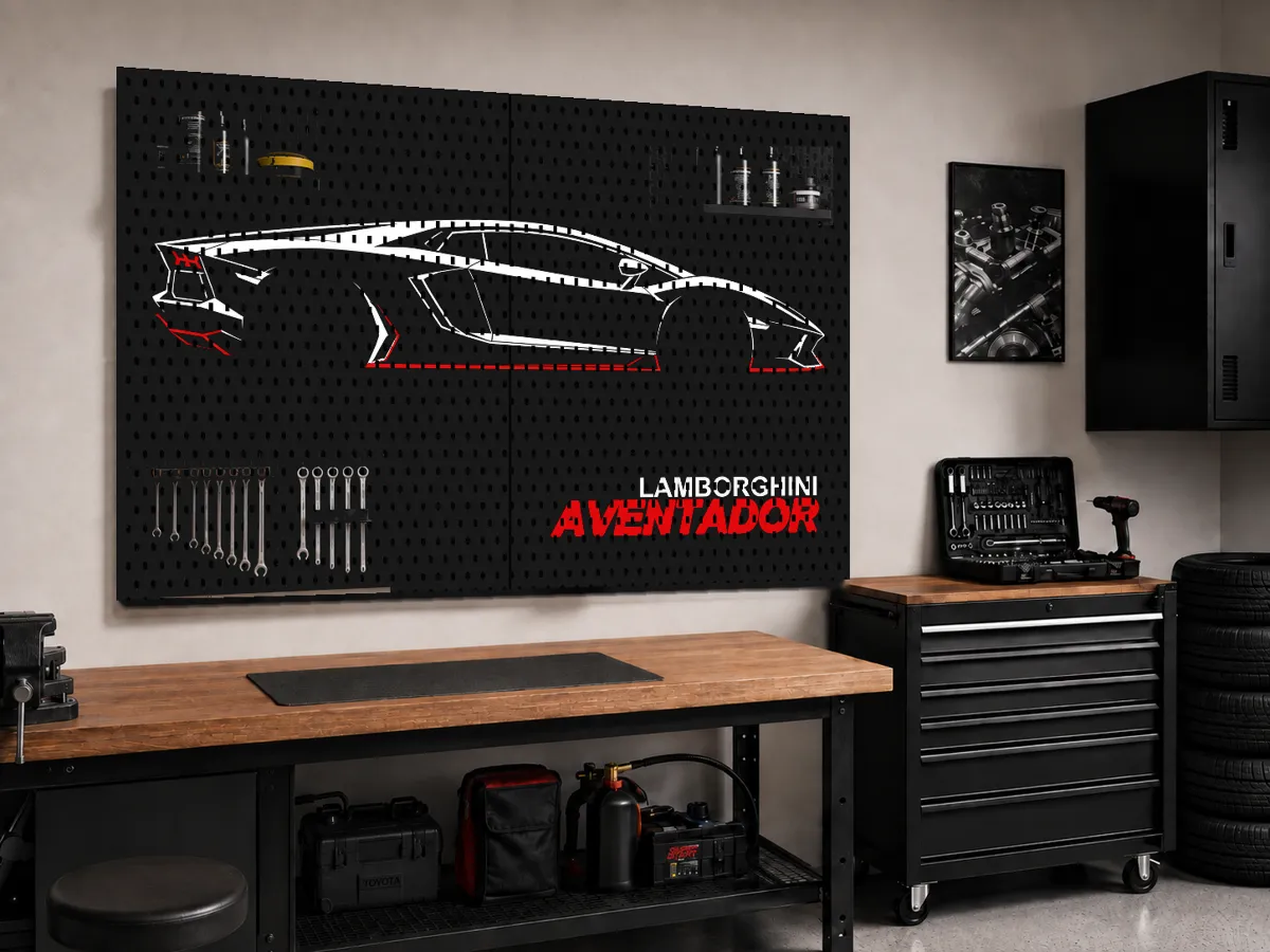 Lamborghini Aventador Makers Wall (SKADIS) - Pegboard & Wall Grid Systems, in stock