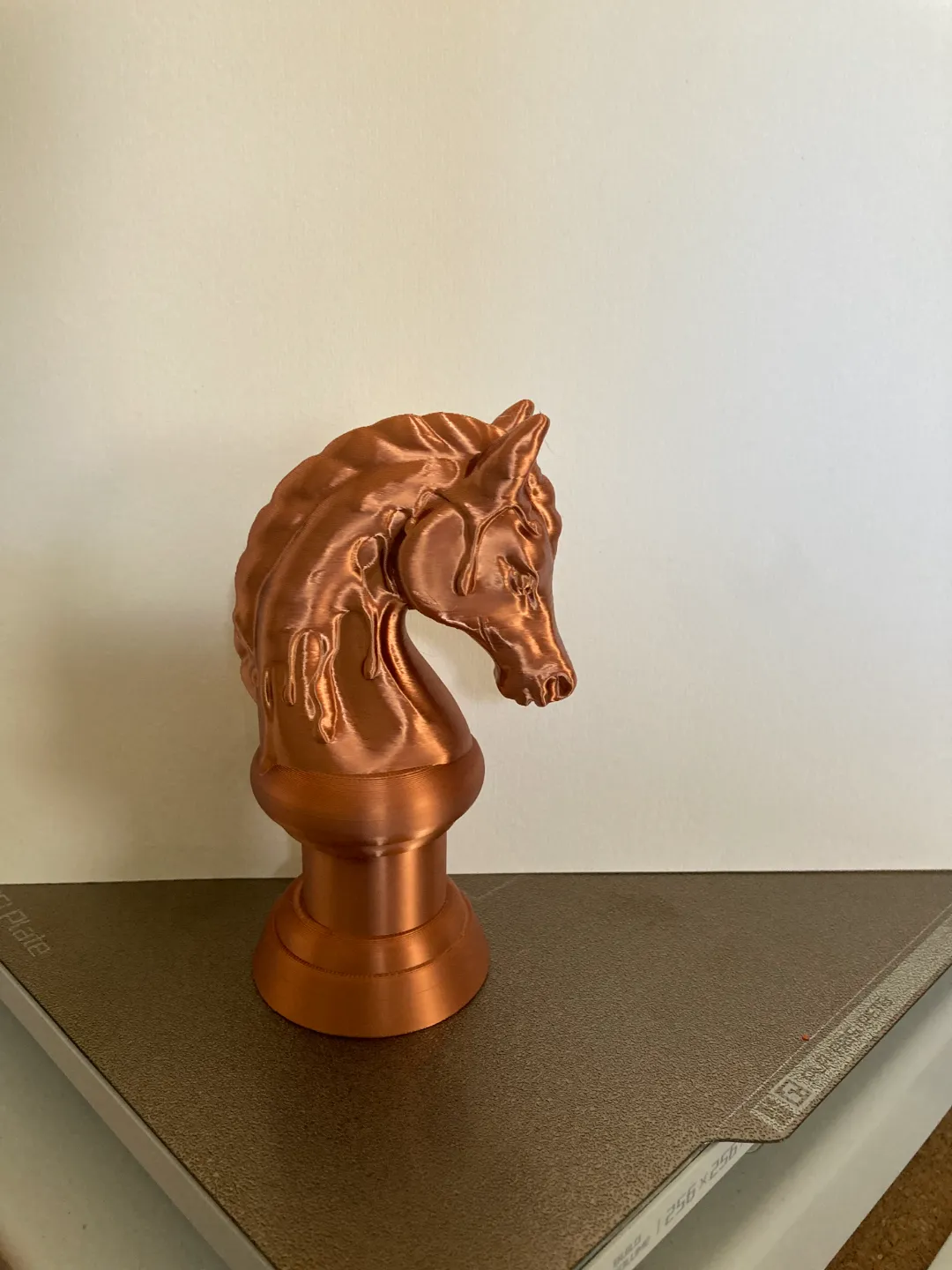 gold drip chesspiece horse, photo 2 of 4 - gold drip chesspiece horse Art