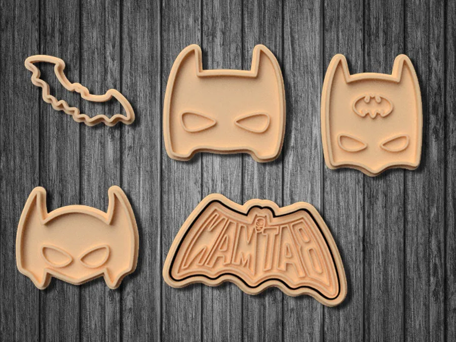 Batman cookie cutter set of 5