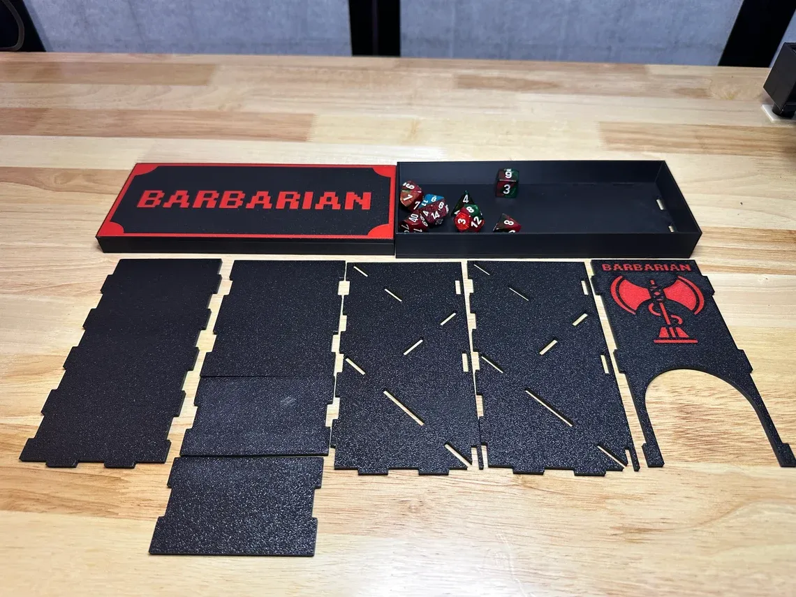 Collapsible Barbarian D&D Dice Tower, photo 2 of 3 - Collapsible Barbarian D&D Dice Tower Toys & Games