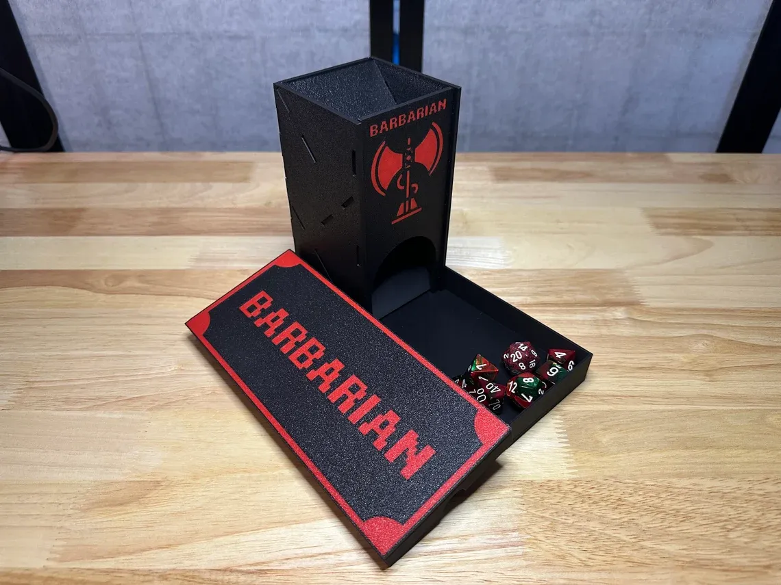 Collapsible Barbarian D&D Dice Tower, photo 3 of 3 - Collapsible Barbarian D&D Dice Tower Toys & Games