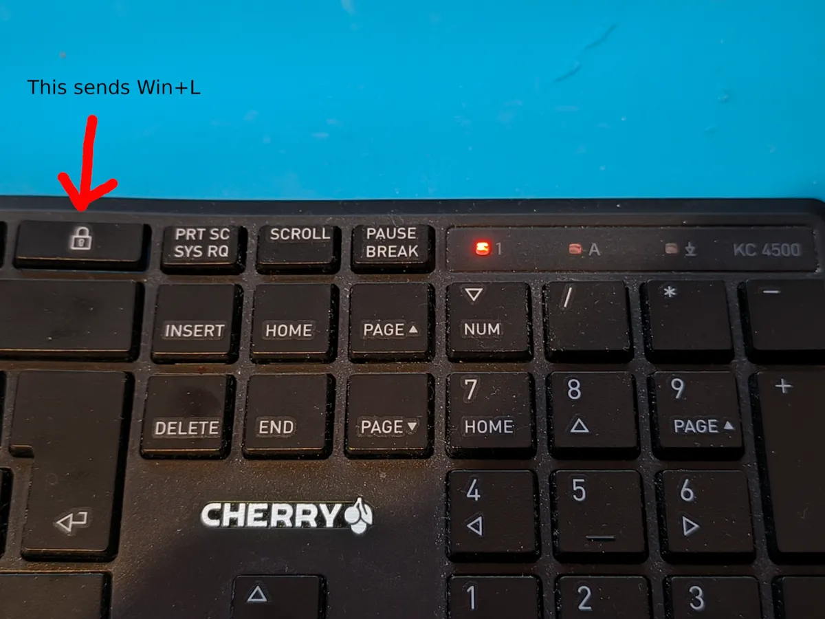"Lock Screen" key disabler for Cherry KC-4500, photo 3 of 3 - "Lock Screen" key disabler for Cherry KC-4500 Tools