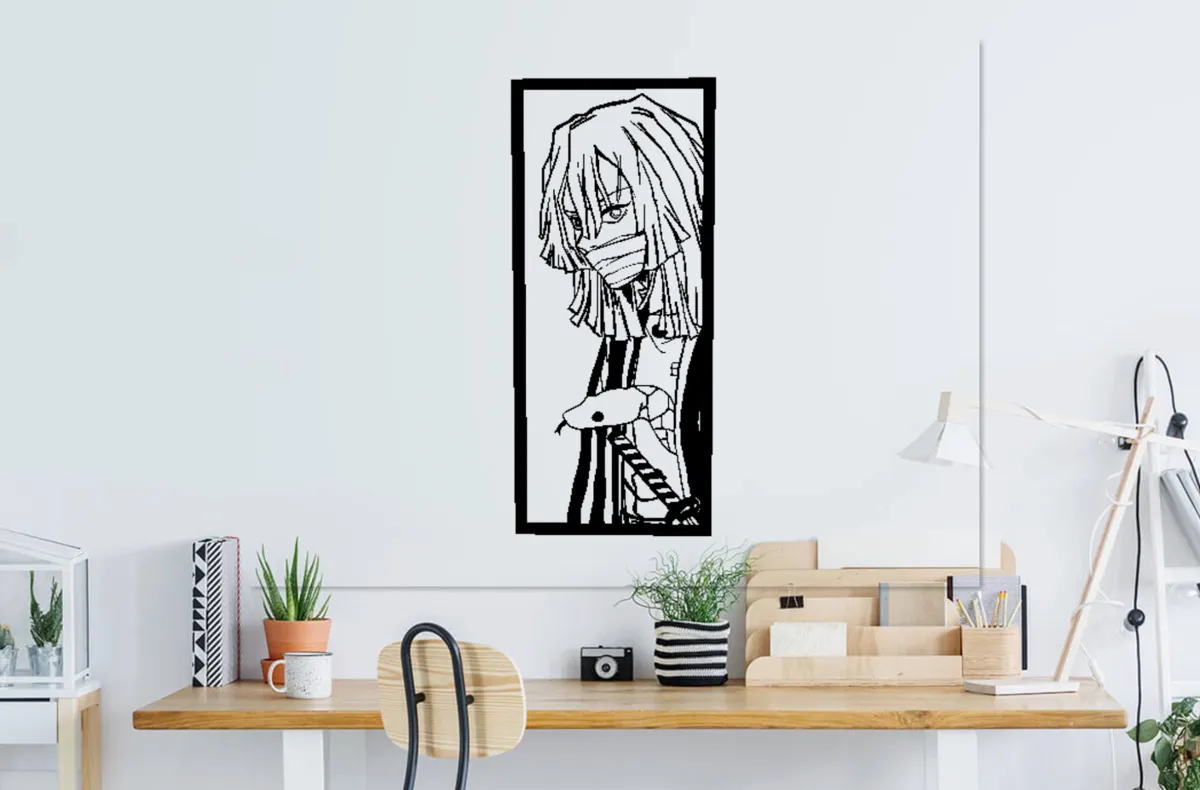 Demon Slayer Iguro Obanai Kimetsu no yaiba 2D Wall, photo 4 of 4 - Demon Slayer Iguro Obanai Kimetsu no yaiba 2D Wall Art
