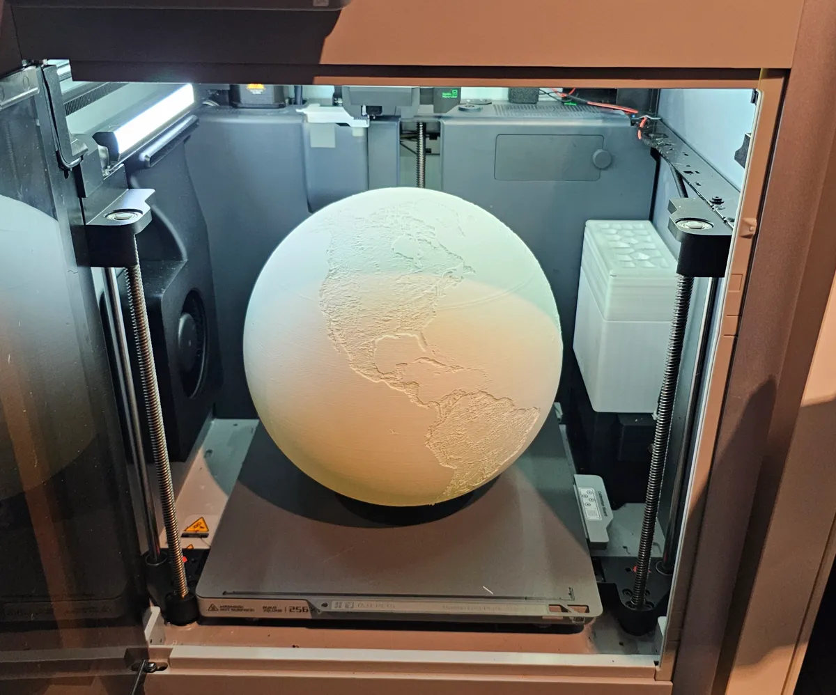 Large Earth Globe for LED Lamp 001, photo 3 of 3 - Large Earth Globe for LED Lamp 001 Lamps & Lighting