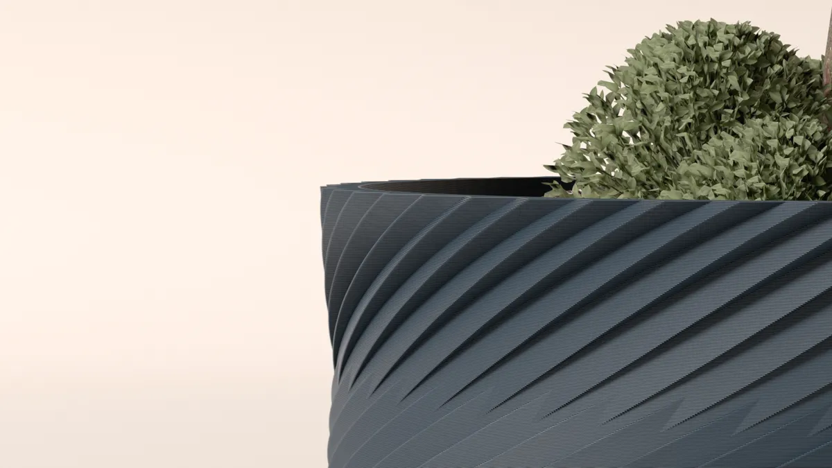 Planter with Drip Tray. Spiral Planter, photo 4 of 4 - Planter with Drip Tray. Spiral Planter Garden & Outdoor