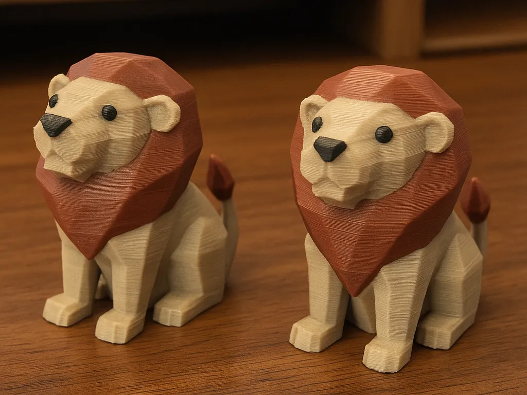 Low-Poly Chill & Cute Lion
