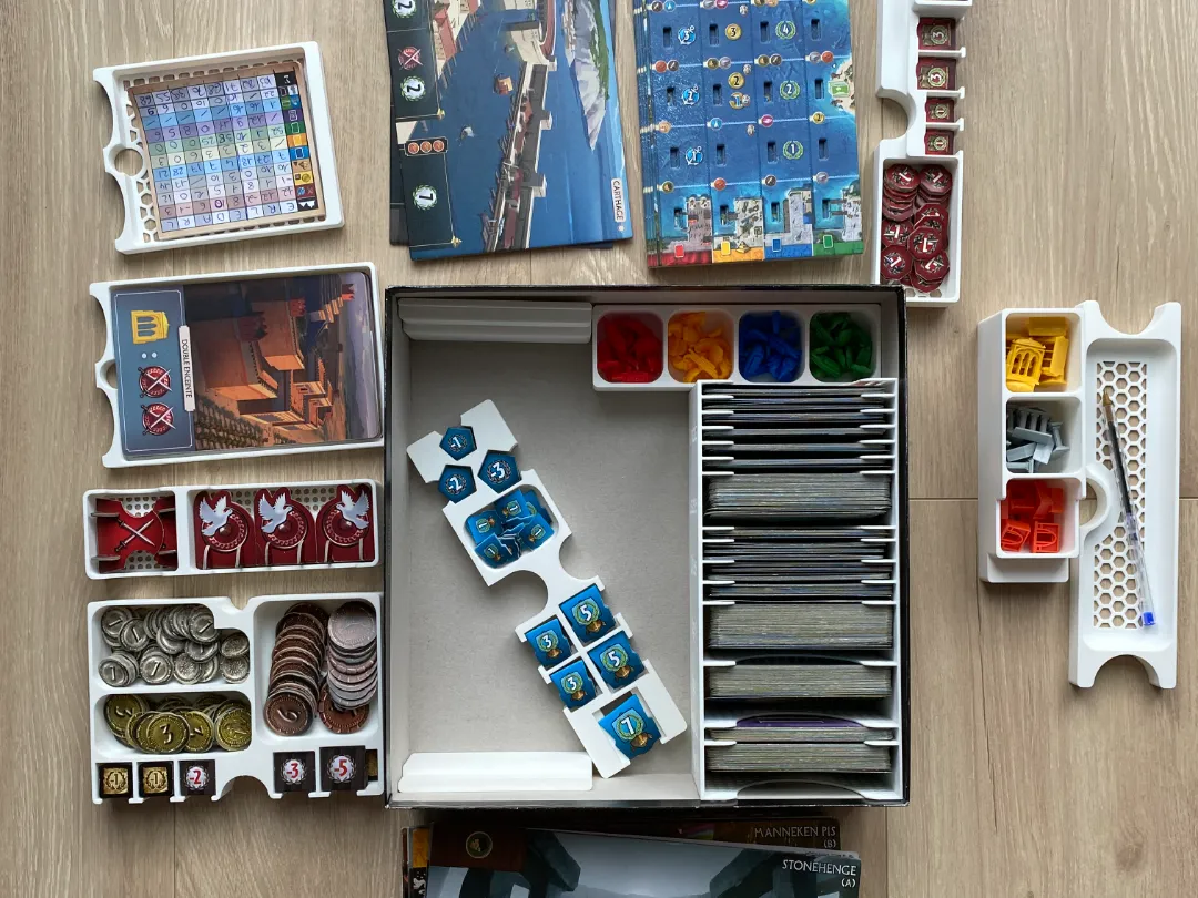 Insert 7 Wonders 1st Edition, Base Game + Expansion