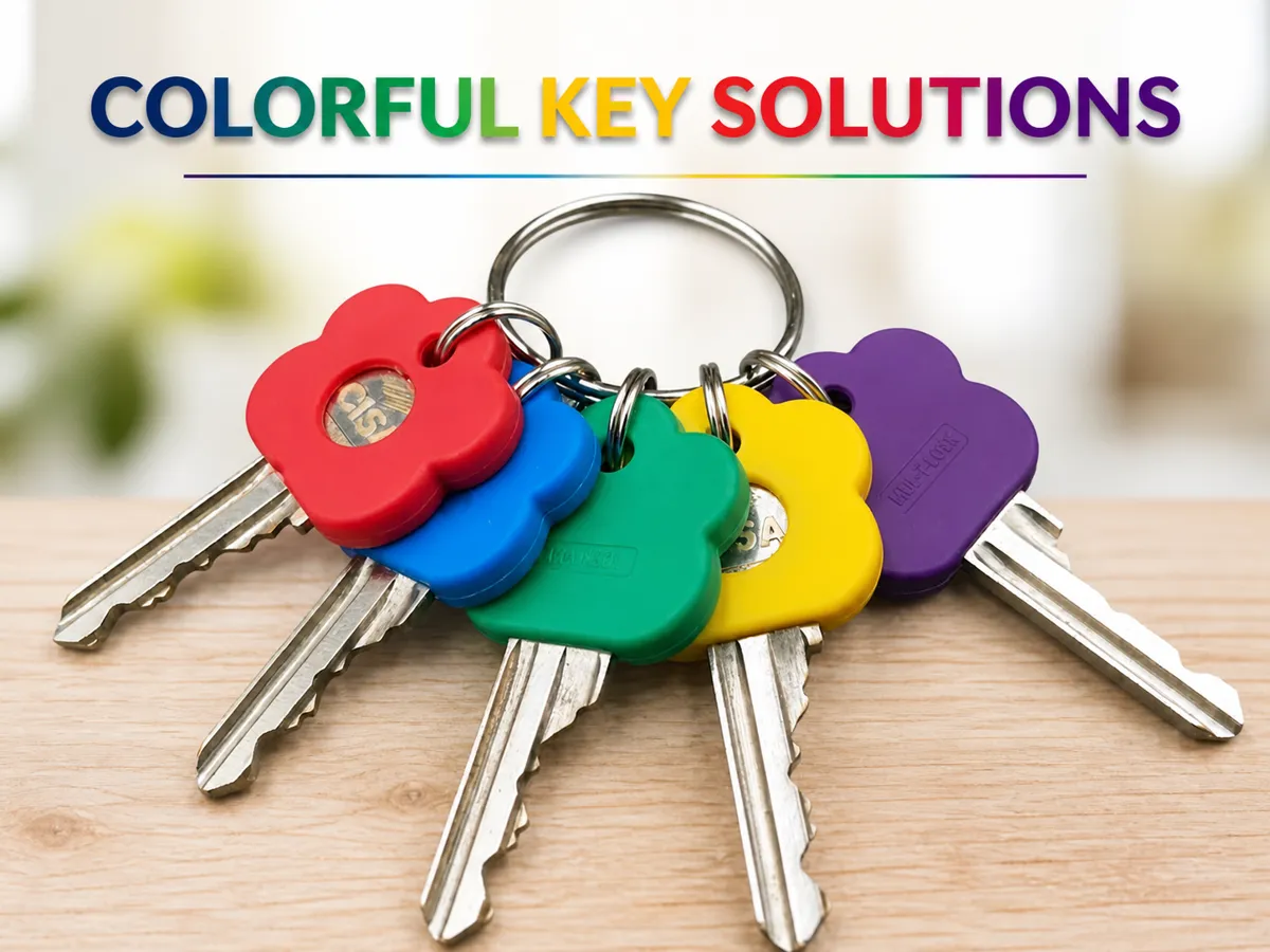 Etichetta colorata chiave "key identifier"