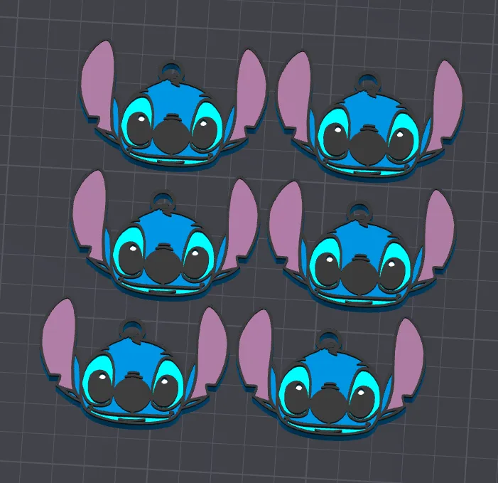 Stitch Head Keychain E-Z, photo 3 of 3 - Stitch Head Keychain E-Z Keychains