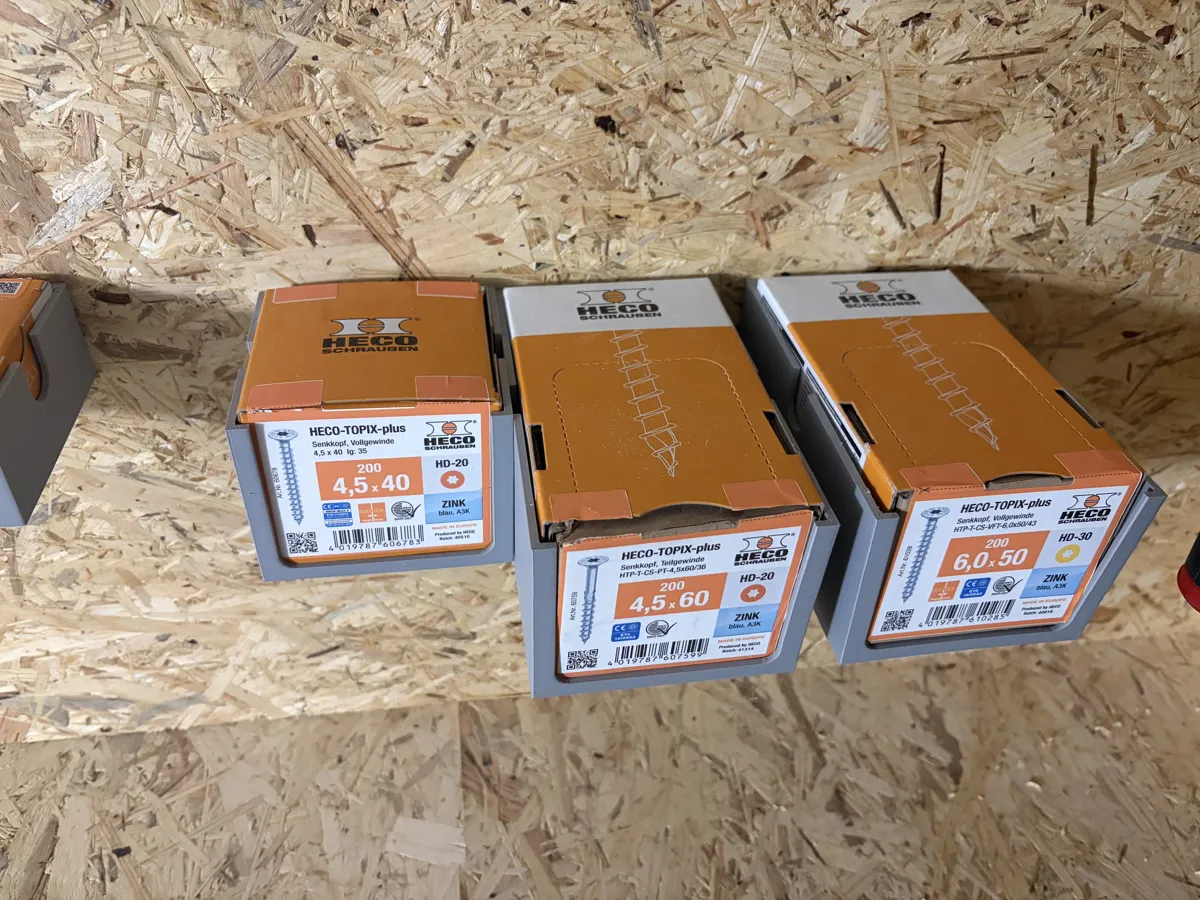 Wall Mount Screw Box Holder - HECO Topix Plus, photo 4 of 4 - Wall Mount Screw Box Holder - HECO Topix Plus Tools & Workshop