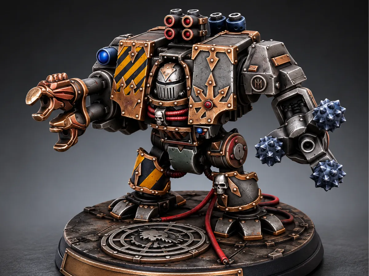 Heavy Grimdark Walker Mech | Sci-Fi Miniature