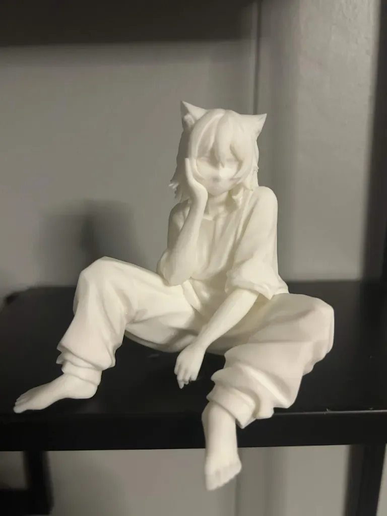 Yani Neko Figure Chainsmoker Cat, photo 2 of 4 - Yani Neko Figure Chainsmoker Cat Miniatures