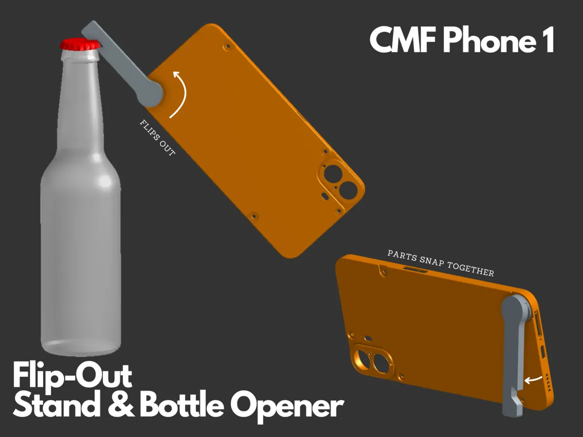 Flip-Out Stand & Bottle Opener for CMF Phone 1 - Electronics, in stock in India