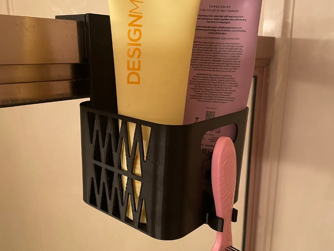 Shower Daddy - Clip-On Basket and Brush Holder