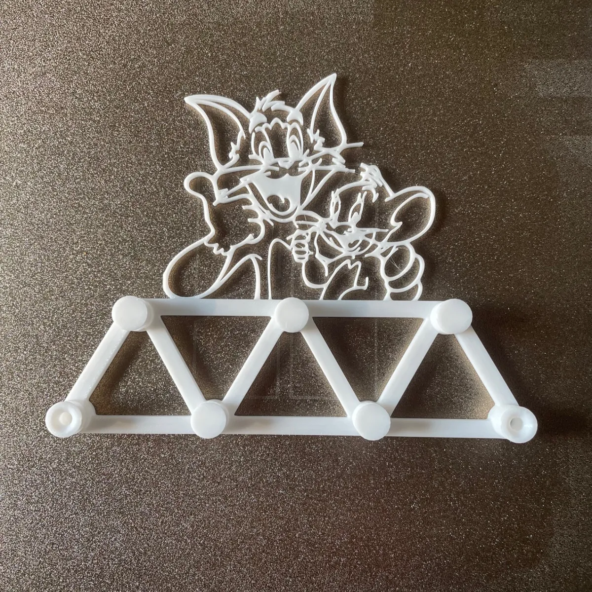 Necklace-Jewelery-Ring-Key-Holder-Wall-Tom&Jerry, photo 3 of 3 - Necklace-Jewelery-Ring-Key-Holder-Wall-Tom&Jerry Jewellery & Accessories