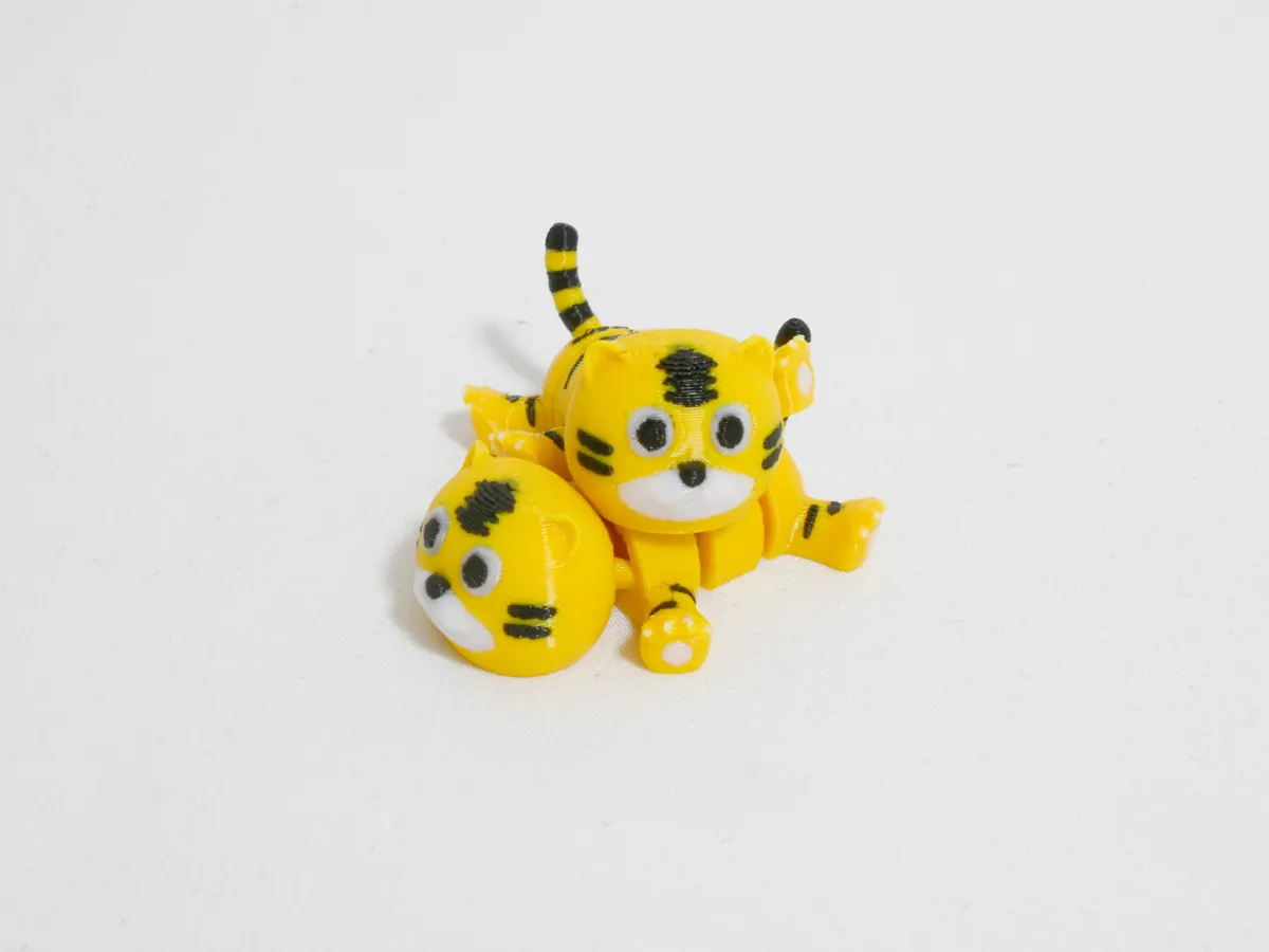Articulated Pocket Pets, Cute Tiger, photo 2 of 4 - Articulated Pocket Pets, Cute Tiger Fidget & Sensory Toys