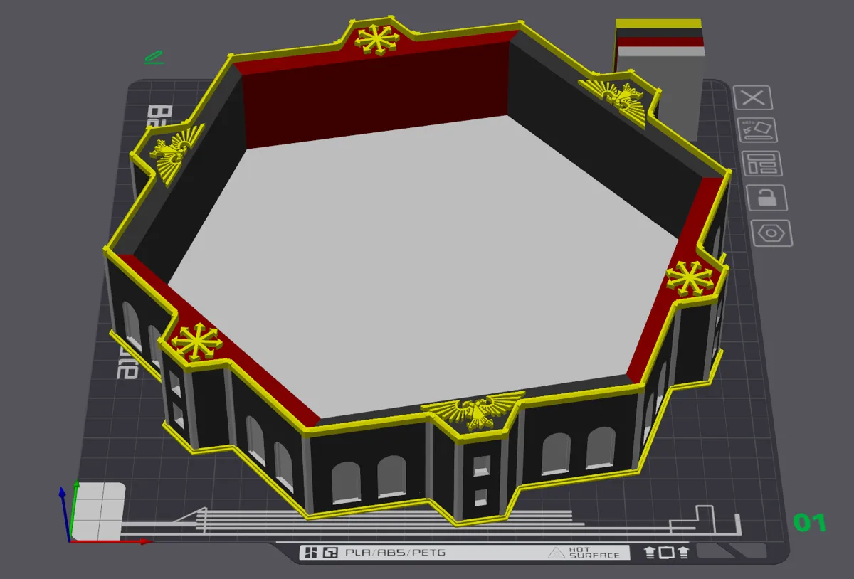 Warhammer 40K Arena Dice Tray, photo 3 of 3 - Warhammer 40K Arena Dice Tray Board Games & Tabletop