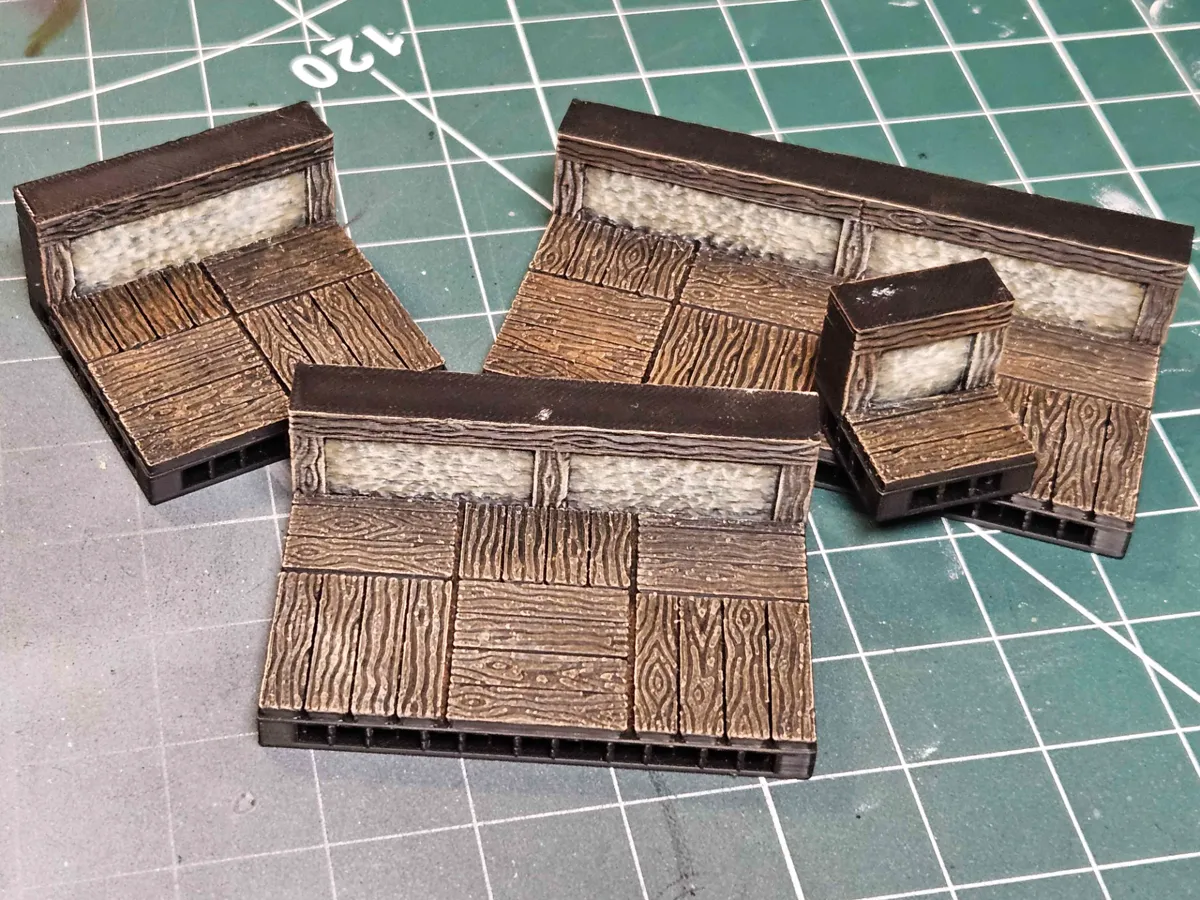 OpenForge Wooden Low Wall Tiles (Stucco) - Other Toys & Games, in stock in India
