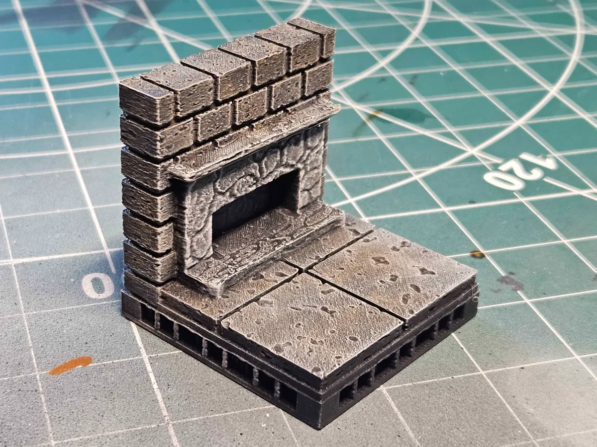 OpenForge Cut Stone Fireplace, photo 2 of 2 - OpenForge Cut Stone Fireplace Toys & Games