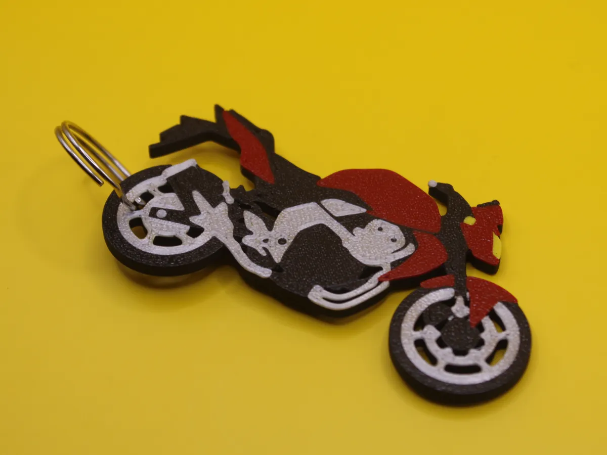 Motorcycle keychain Kawasaki Z750 - 2D Art, in stock in India