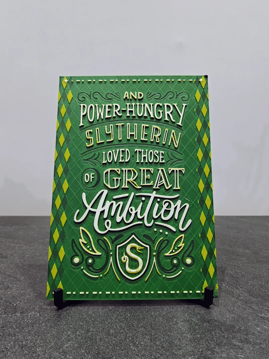 Hueforge Harry Potter Hogwarts Slytherin, photo 2 of 2 - Hueforge Harry Potter Hogwarts Slytherin Generative Art