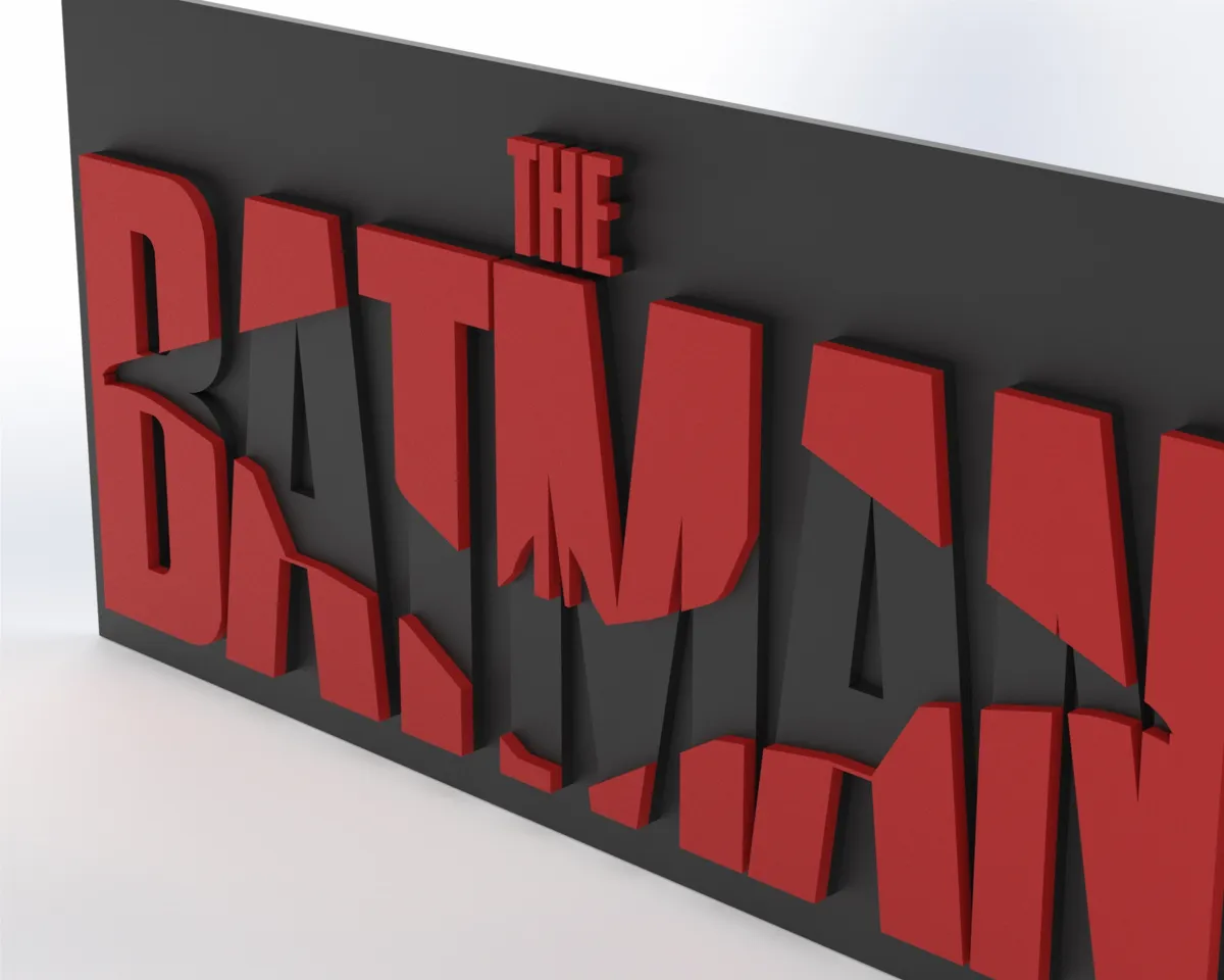 The Batman Wall Plate Sign .