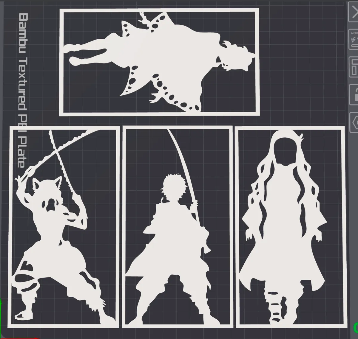Demon Slayer Wandbilder, photo 2 of 2 - Demon Slayer Wandbilder Figurines & Collectibles
