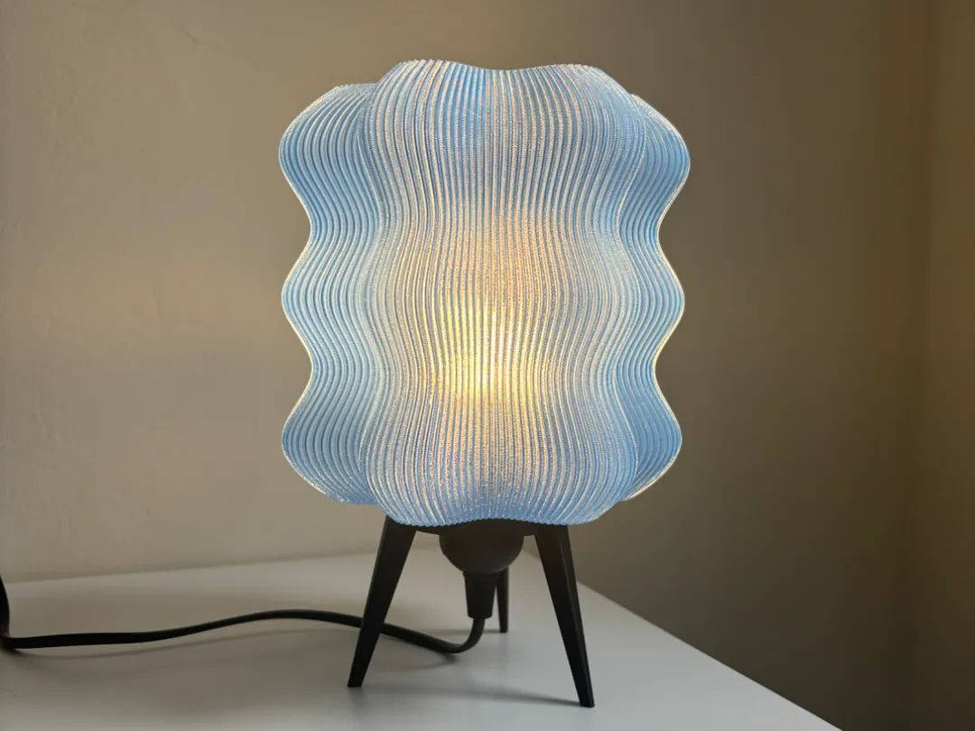 Wavy Lamp - E27 E26 Base - PETG