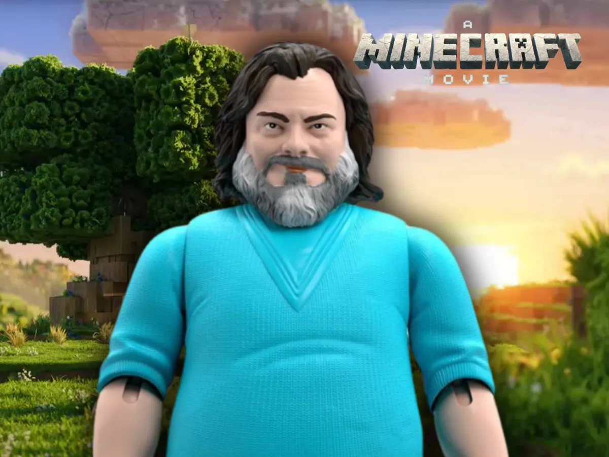 Jack Black Steve Figure - A Minecraft Movie