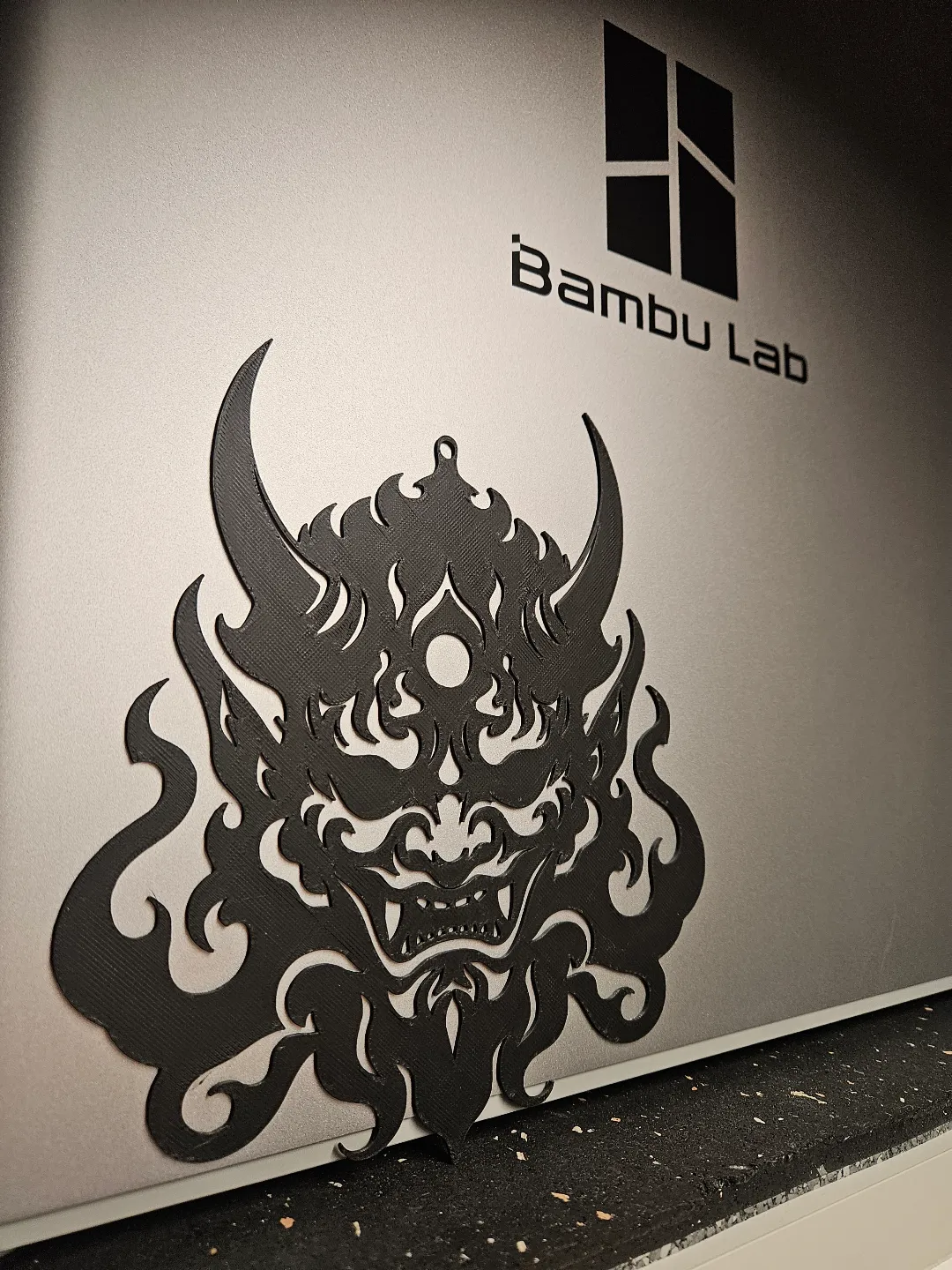 Oni Demon - 2d Art Silhouette - AI Generated, photo 3 of 3 - Oni Demon - 2d Art Silhouette - AI Generated Home Decor Items