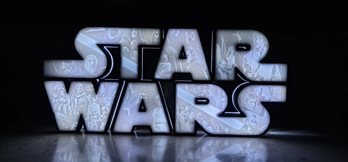 Star Wars inspired Lithophane Lightbox LED Lamp, photo 4 of 4 - Star Wars inspired Lithophane Lightbox LED Lamp Home Decor Items