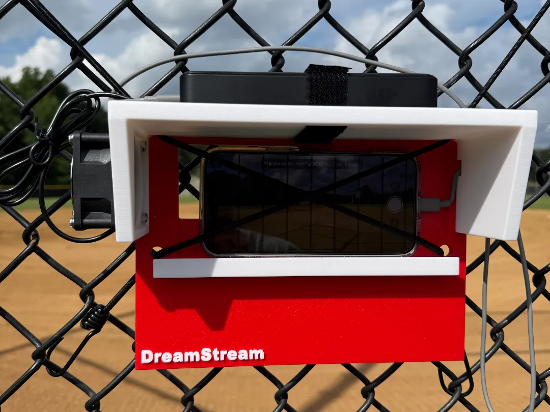 Baseball Fence Phone Streaming Mount