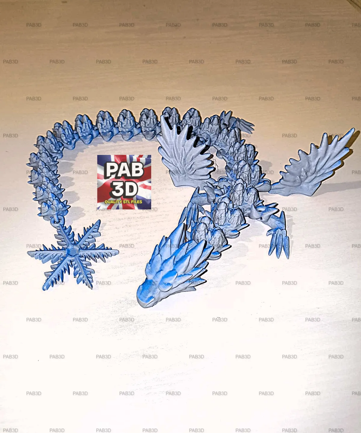 Articulated Ice dragon, photo 3 of 4 - Articulated Ice dragon Fidget & Sensory Toys