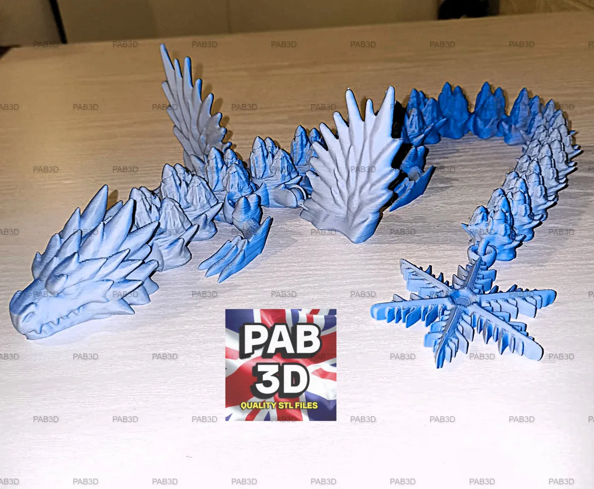 Articulated Ice dragon, photo 4 of 4 - Articulated Ice dragon Fidget & Sensory Toys