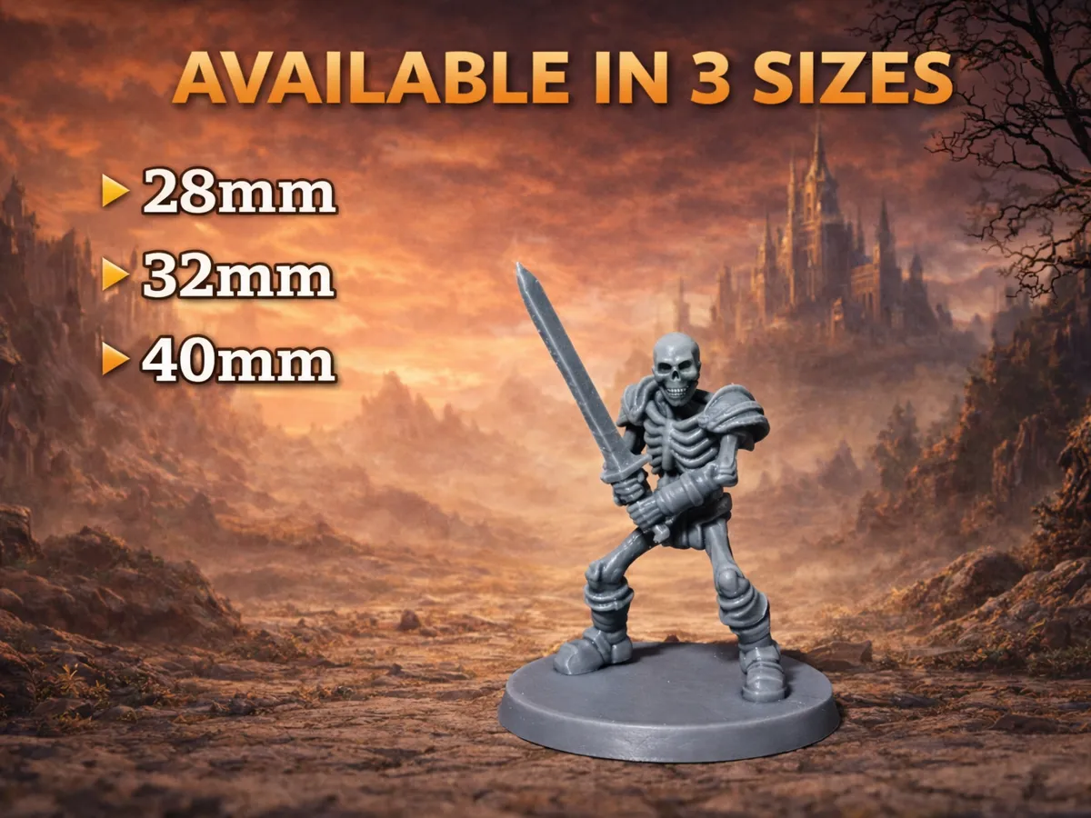 Skeleton warrior - Sword - DND miniature