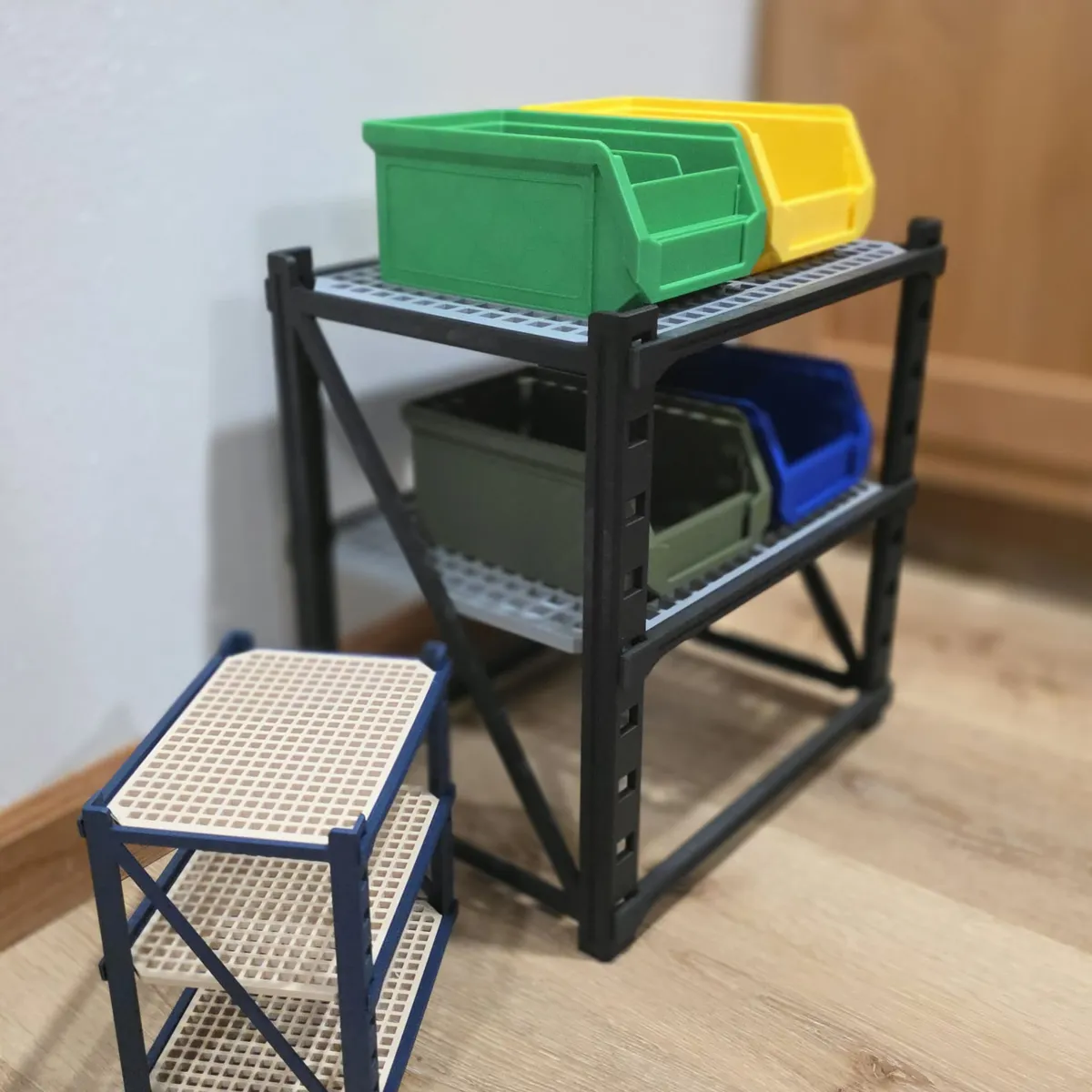 Garage Rack for Micro Totes | Modular Organizer, photo 3 of 4 - Garage Rack for Micro Totes | Modular Organizer Storage & Organisation