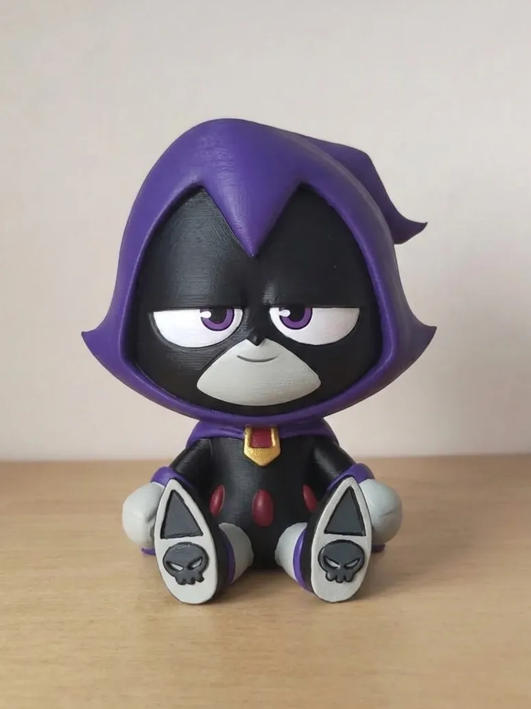 "Raven" Teen Titans GO! Chibi Figurine, photo 3 of 3 - "Raven" Teen Titans GO! Chibi Figurine Figurines & Collectibles