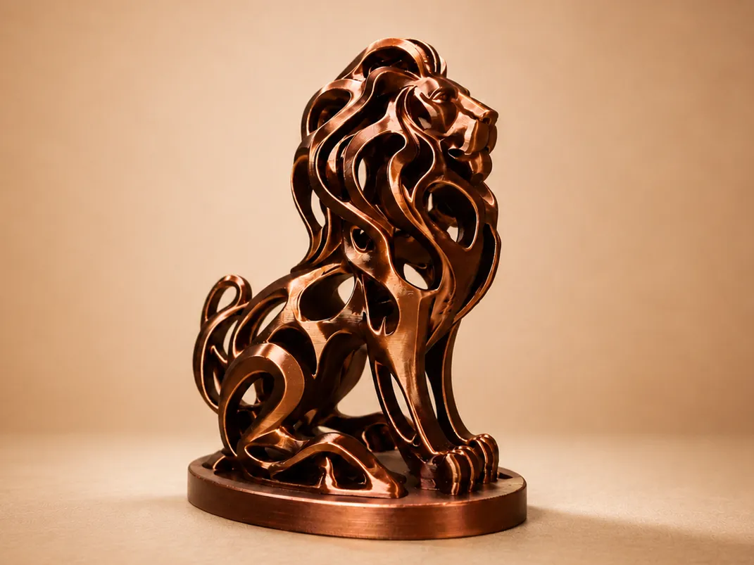 Abstract Lion Sculpture - Modern Decor