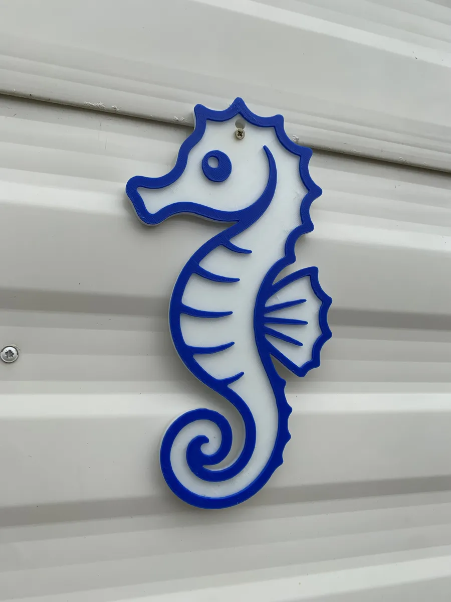 Seahorse wall art, photo 2 of 4 - Seahorse wall art Home Decor Items