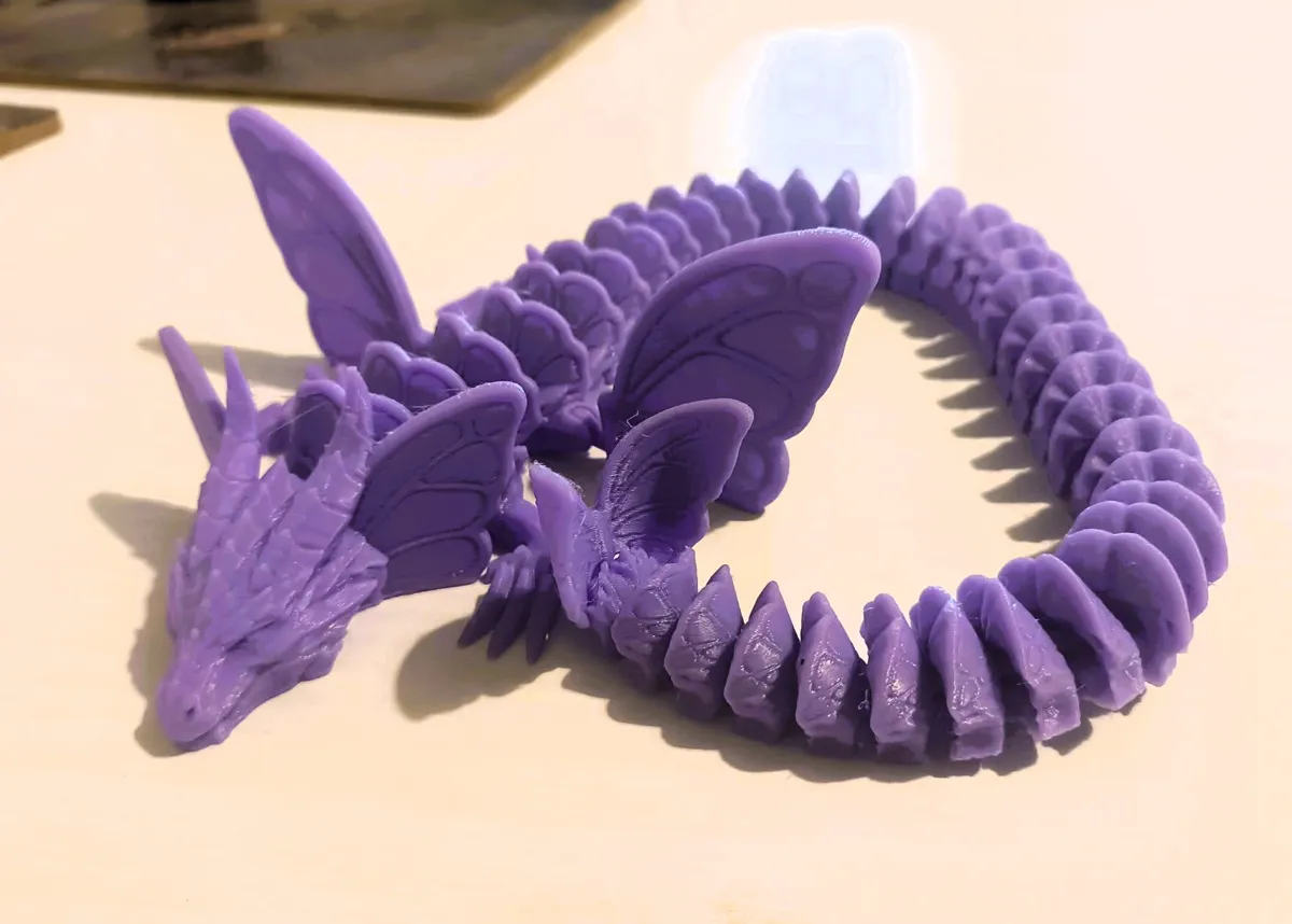 Articulated Butterfly Dragon flexi, photo 2 of 4 - Articulated Butterfly Dragon flexi Fidget & Sensory Toys